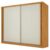 Guarda Roupas Casal 2 Portas de Correr 4 Gavetas Flex 100% MDF Porto