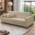 Sofá Cama 3 lugares 2,00m Aurora Suede Bege Adonai Estofados