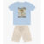 Conjunto Masculino Camiseta com Bermuda Trick Nick Azul