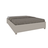 Cama Casal em MDP 193cm x 144cm Grecia Yescasa Off White