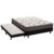 Cama Box c/Auxiliar Casal: Colchão Espuma Ortobom D45 Light + Base CRC Courano Black(138×188)