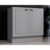 Balcão de Cozinha Modulado Americana c/ 2 Portas s/ Tampo 80cm Cinza – Henn