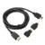 Cabo 1.5 Metros HDMI 3 em 1 Com Plug Adaptador Mini Micro HDMI Full HD