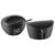 Kit UZ Gold Preto Açucareiro e Saleiro 500ml em PP BPA Free Utensílios de Cozinha Pote Organização