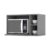 Nicho para Cozinha Suporte p/Microondas Americana 80x44cm Cinza – Henn