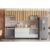 Cozinha Completa Rainha 6 Peças (4Aéreos+2Balcões) C6P88 Nature/Branco – Nesher