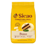Cobertura Chocolate Branco Fracionado Sicao Fácil Gotas 1.01kg