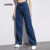 Lovito Calça Jeans Casual Clássica E Versátil Com Zíper Lavagem Especial Para Todas As Estações Para Mulheres LNE121021