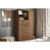 Cômoda de Quarto Marabá 1.6 c/ 1 Porta 2 Nichos e 6 Gavetas Jatoba/Ebano – Santos Andirá