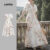 Lovito Vestido Elegante com Botões Na Frente Linha de Estrutura Vestido de Primavera/verão para mulheres LBL26215