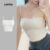 Lovito Top Casual Liso Franzido Verão/primavera Regata Para Mulheres L129ED544