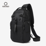 OZUKO Bolsa De Ombro Masculina De Grande Capacidade Ao Ar Livre Anti-Roubo Waterpoof Crossbody Sling Bags