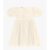 Vestido em Laise Corações e Viscose Khy Trick Nick Off White