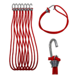 Extensor Elástico 40cm Comprimento Lona Caminhão Amarração Vermelho