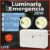 Kit 4 Luminária de Emergência Led Lite 20W com 2 Farol 40 LEDS Luz Branco Frio