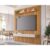 Painel Quarto p/ TV até 65 Pol Maragogi Ripado c/ 1 Porta e 2 Gavetas 185x220cm Nature/Off White – Permóbili