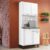Cozinha Compacta em Aço 4 Portas 1 Gaveta 80cm Pratika Itatiaia Branco Neve