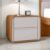 Mesa de Cabeceira 2 Gavetas Loop Amêndoa Clean/Off White