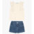 Conjunto Infantil Blusa Com Shorts Trick Nick Bege