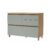 Gabinete p/Pia Cozinha Balcão Rainha 1Porta Basculante e 4Gaveta c/Tampo 120 cm Nature/Verde – Nesher