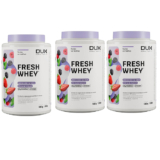Kit 3X Fresh Whey – 900g Frutas Vermelhas – Dux Nutrition