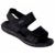 Papete Klin Sandália Infantil Masculina Preto Grafite Velcro Ajustável Conforto Dia a Dia Anatômica