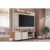 Estante p/ Sala até 55 Pol Valência c/ 2 Portas e Rodízios 160x182cm Off White/Cinamomo – Permóbili