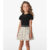 Conjunto Blusa com Saia em Cotton Leve Trick Nick Preto