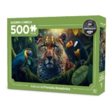 Quebra-cabeça Animais da Floresta Amazônica com 500 Peças Mimo Toys – 2630