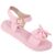 Sandália Infantil Menina Com Laço Super Confotável Leve – Rosa