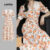 Lovito Vestido Elegante Colorblock com Toque Suave Vestido Primavera/verão para Mulheres L137LD033