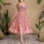Lovito Vestido Boho com Zíper Primavera/verão Vestido Rosa para mulher LBL30273