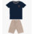Conjunto Camiseta com Bermuda Trick Nick Azul Marinho