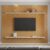 Painel para TV até 75 Polegadas Ripado 2 Prateleiras 100% MDF Roma  Cinamomo/Off White
