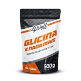 Glicina Em Pó 100% Pura 4well Sabor Natural – Reduz estresse e ansiedade leve