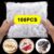KIT 100/200/300 Tampa De Plástico Descartável Para Alimento