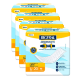 Kit 4 Bigfral Absorvente 20 unidades