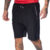 Bermuda Masculina Style Zíper Lateral Leve Preto