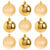 Bolinhas de Natal Dourada 6cm 9 peças – Casambiente