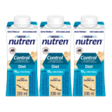 Kit 3 Nutren Control Diet com 15g de Proteínas Sabor Baunilha 200ml