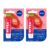 Kit 2 Hidratante Labial Nivea Morango Shine 4,8g