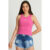Regata Feminina Com Logo Metalizado Planet Girls Rosa Claro