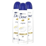 Kit 3 Desodorante Antitranspirante Aerosol Dove Original 150ml