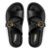 Chinelo Feminino Pegada Flatform Couro Burnish Preto