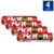 Kit 4 Chocolate Garoto Baton ao Leite 16g