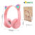 Fones de ouvido de gato com LED sem fio Bluetooth para gatinhos  su