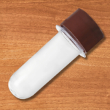 Mini Tubete Para lembrancinha Cristal Com Tampa Marrom – 8cm – 10 unidades – Rizzo