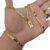 Corrente Piastrine + Pulseira + Pingente Placa Cruz 100% moeda 18k