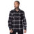 Camisa Masculina Gangster Flanela Xadrez Preto