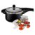 Panela de Pressão Tramontina Vancouver 6 Litros Preta 24cm com Jogo de 5 Potes em Aço Inox